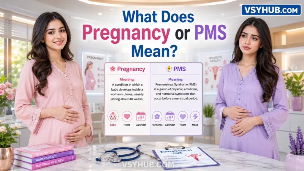 What Does Pregnancy or PMS Mean?