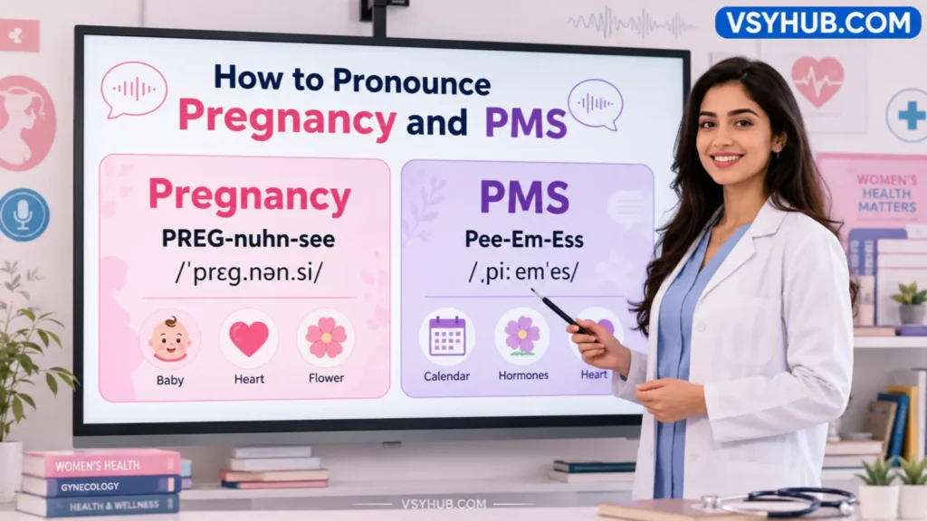 How to Pronounce Pregnancy and PMS