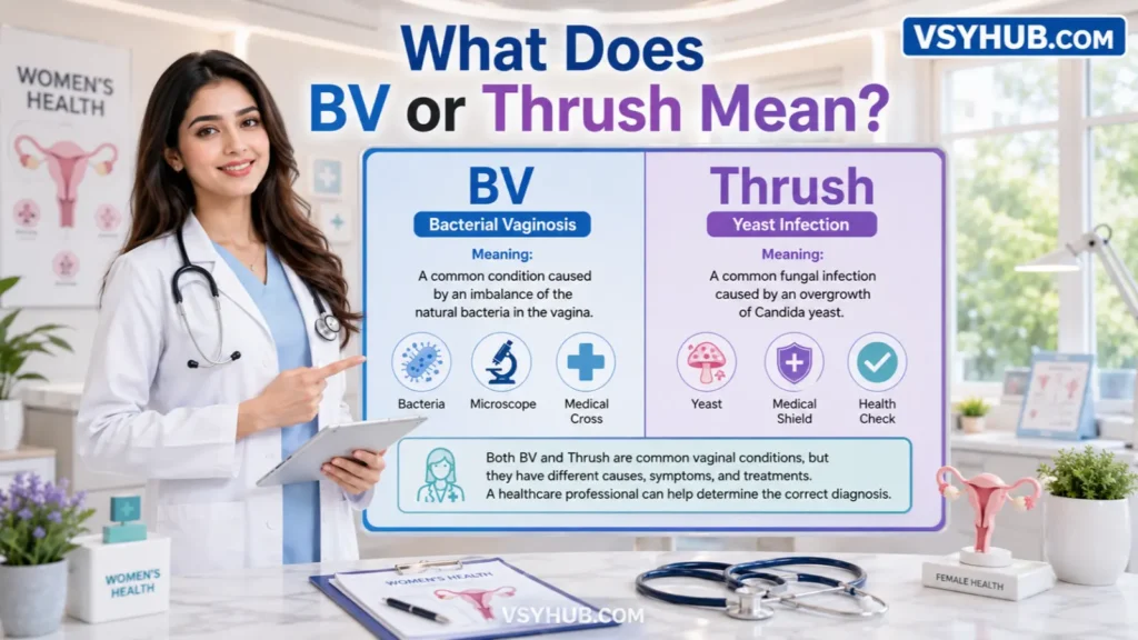 What Does BV or Thrush Mean?