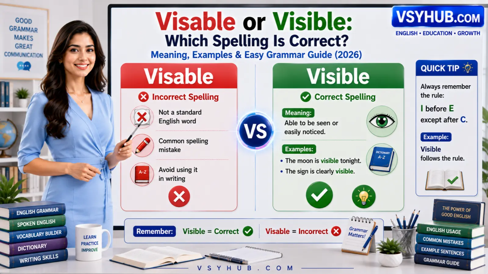 visable or visible