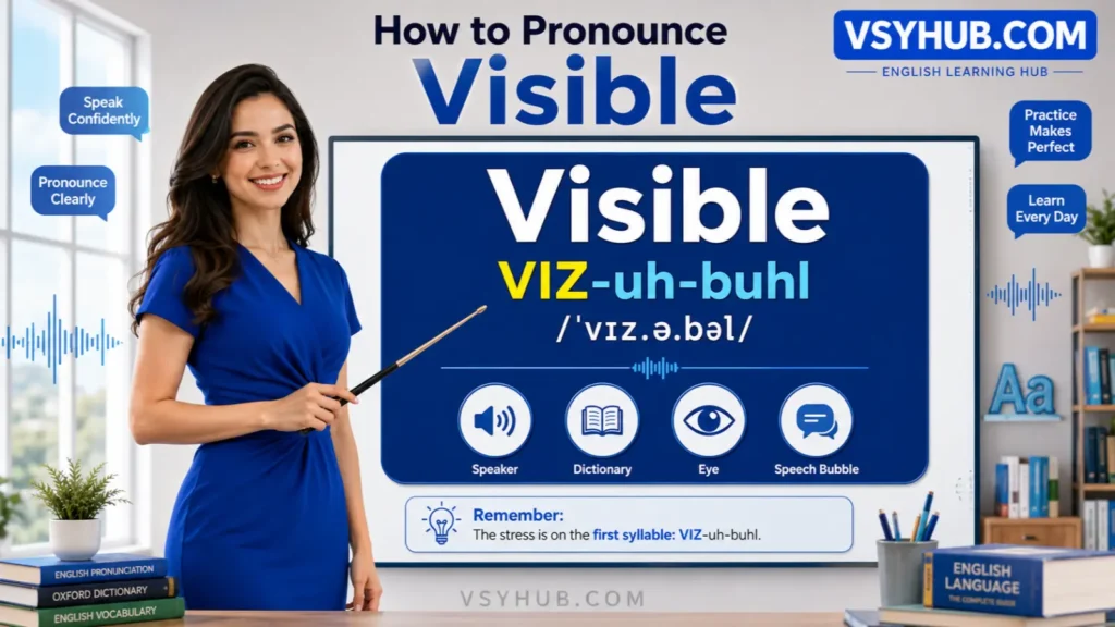 How to Pronounce Visible