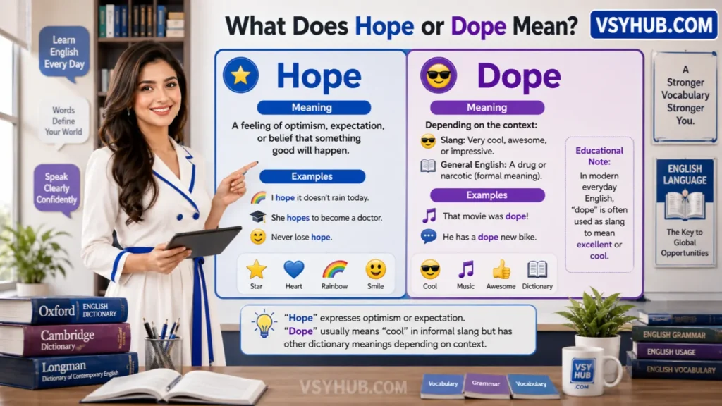 What Does Hope or Dope Mean?