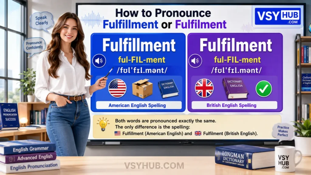 How to Pronounce Fulfillment or Fulfilment