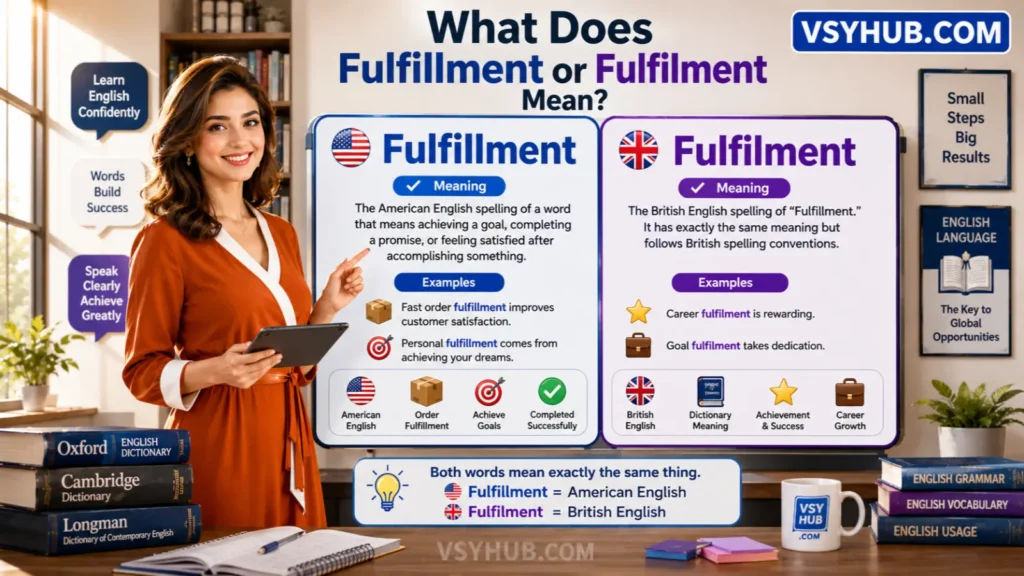 How to Pronounce Fulfillment or Fulfilment