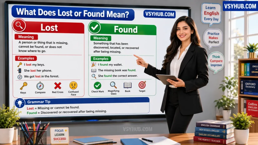 What Does Lost or Found Mean?