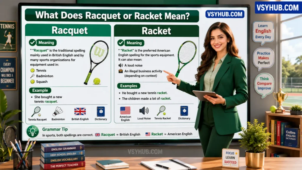 What Does Racquet or Racket Mean?