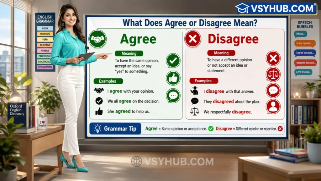 What Does Agree or Disagree Mean?