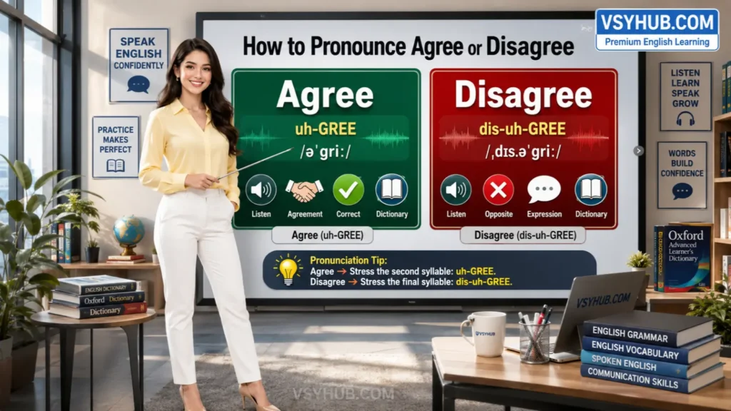 How to Pronounce Agree or Disagree