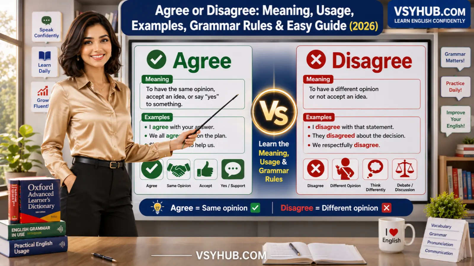 How to Pronounce Agree or Disagree