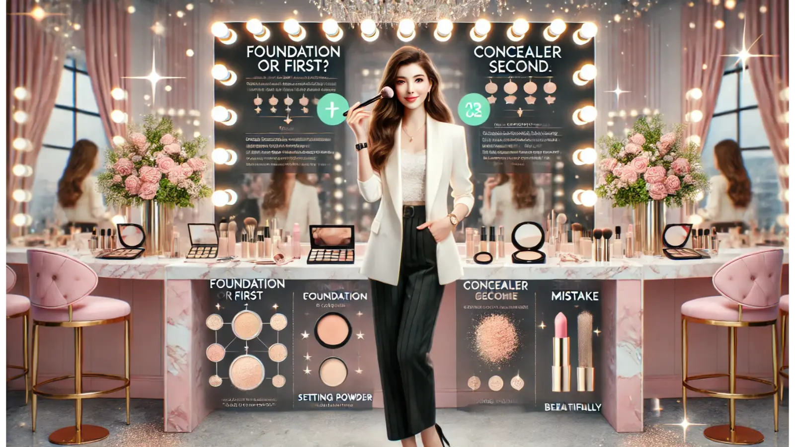 Foundation or concealer first