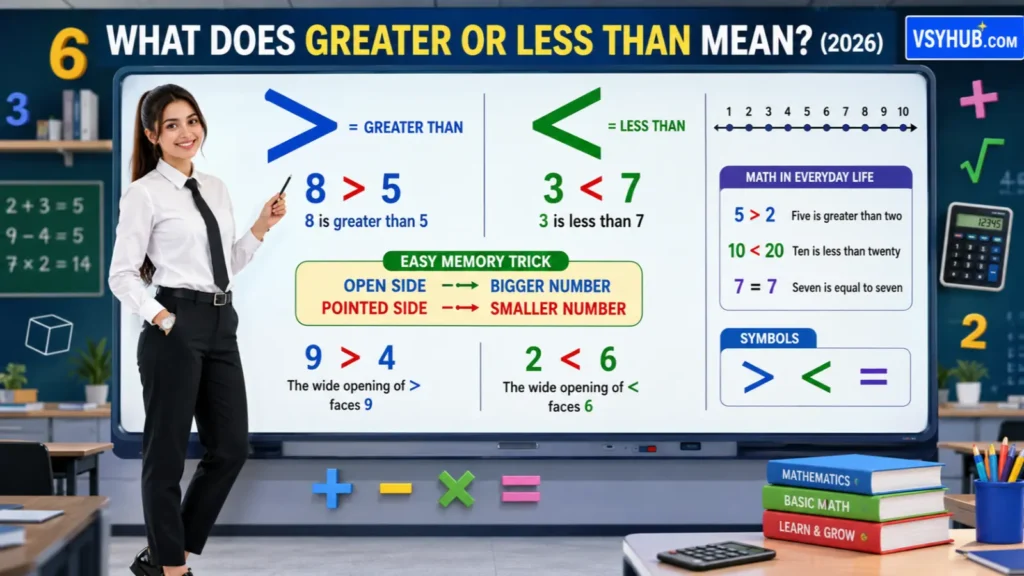 What Does Greater or Less Than Mean?