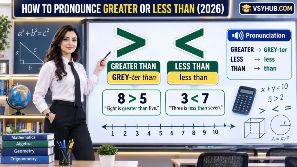 How to Pronounce Greater or Less Than