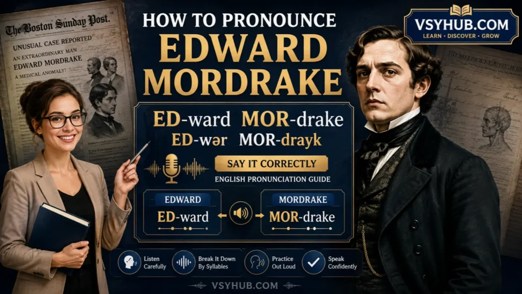 How to Pronounce Edward Mordrake