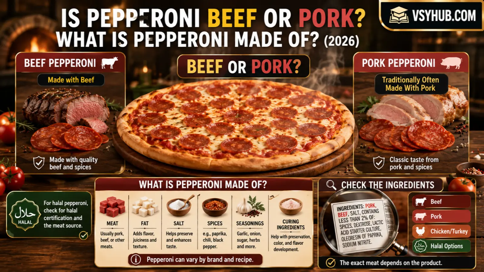 Is Pepperoni Beef or Pork