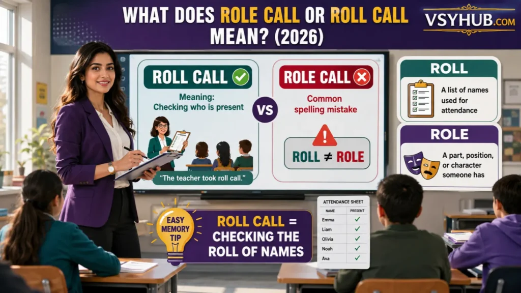 What Does Role Call or Roll Call Mean?