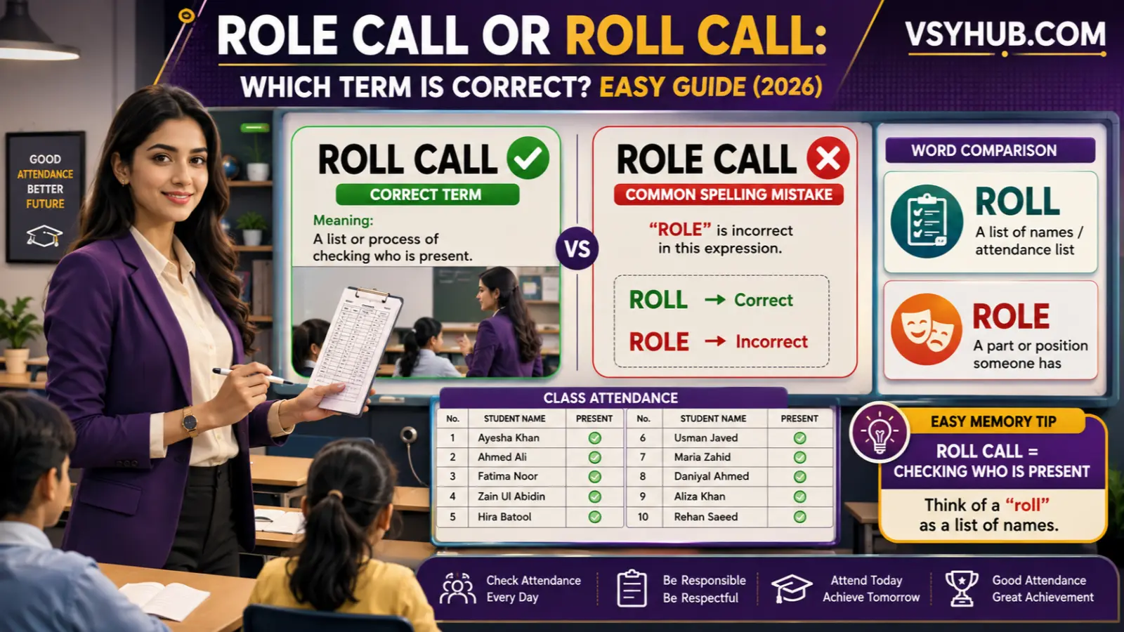 Role Call or Roll Cal