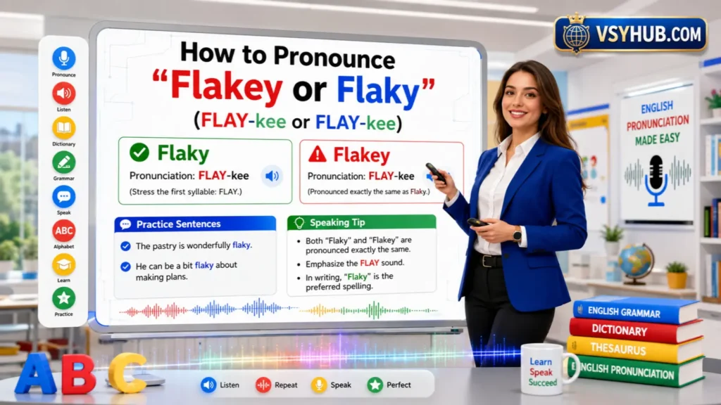 How to Pronounce Flakey or Flaky
