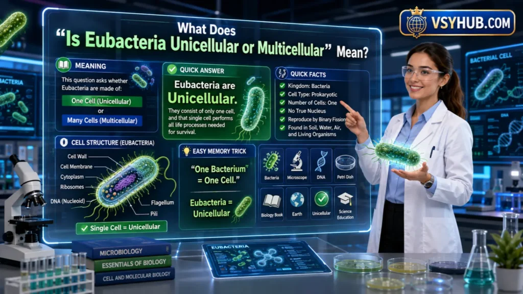 What Does Is Eubacteria Unicellular or Multicellular Mean?
