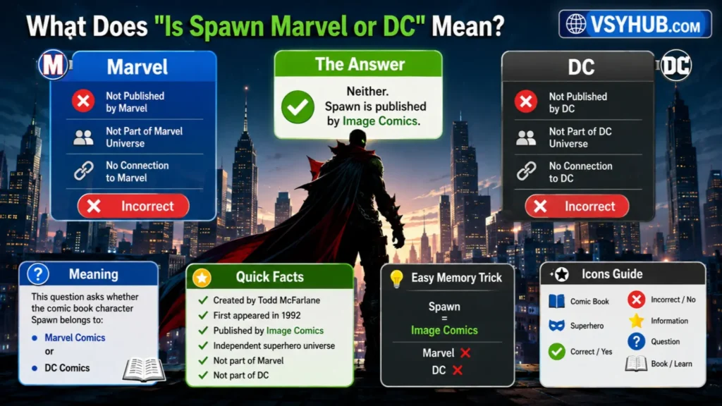 What Does "Is Spawn Marvel or DC" Mean?
