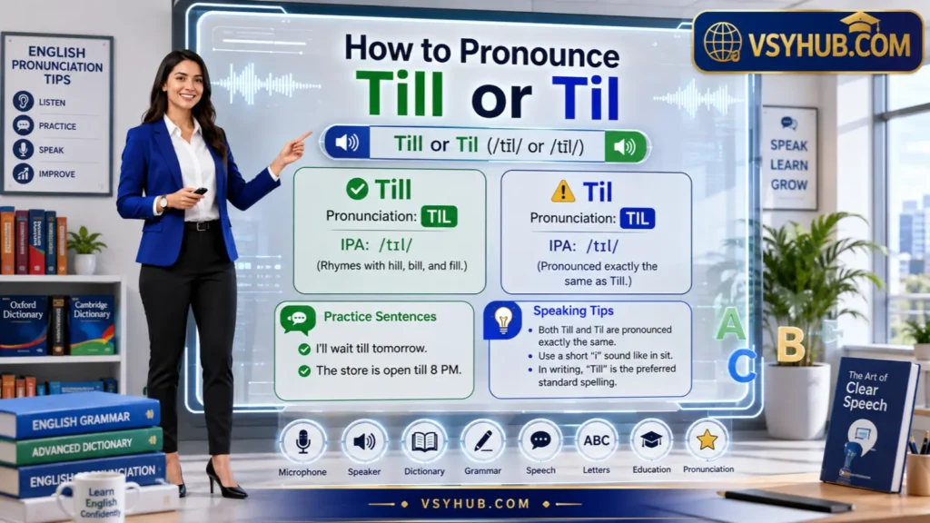 How to Pronounce Till or Til