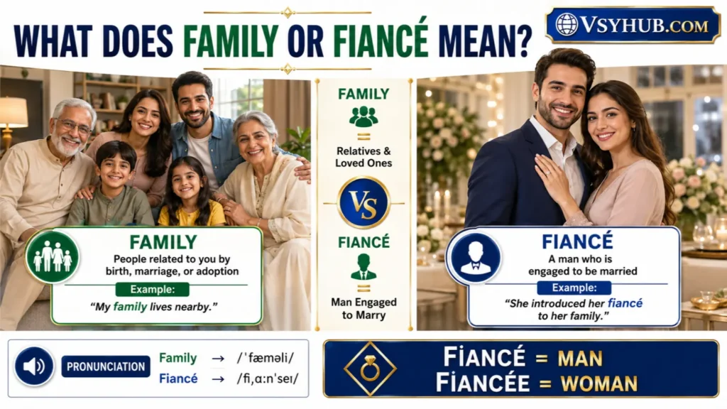 What Does Family or Fiancé Mean?