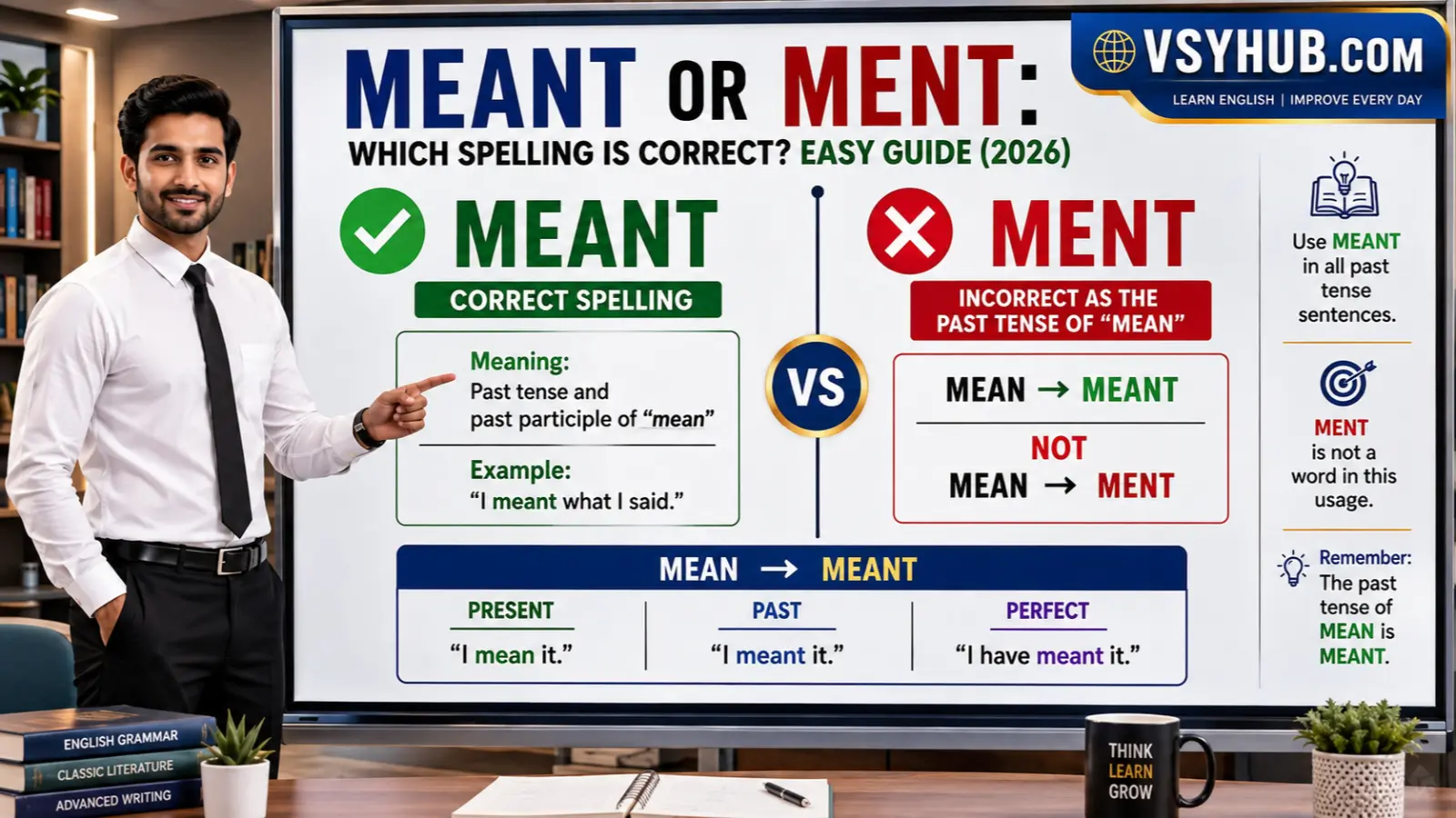 Meant or Ment