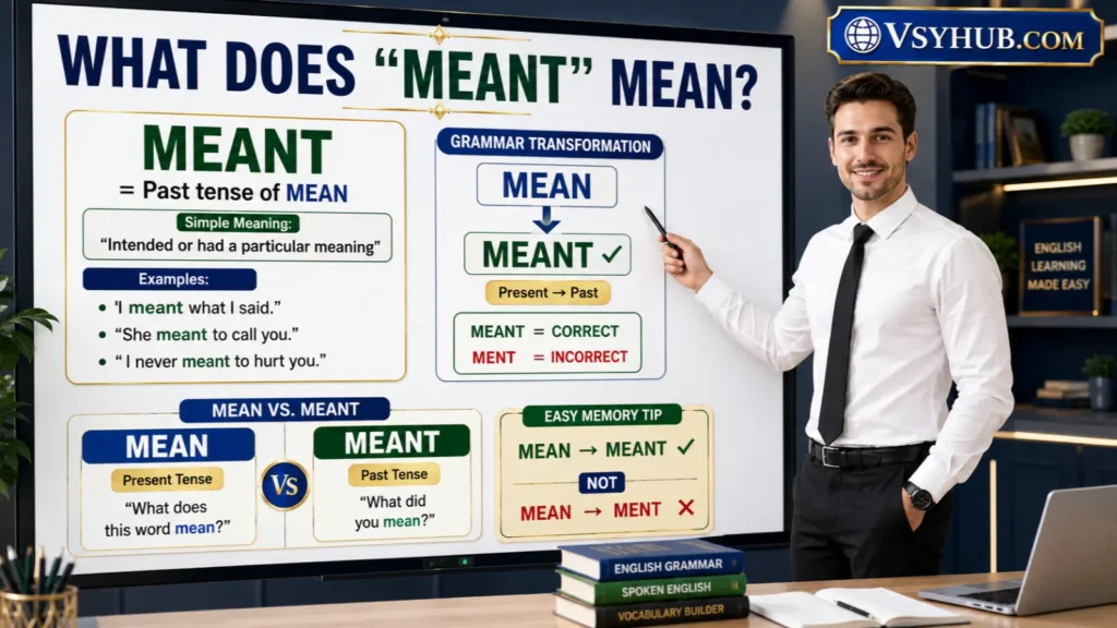 What Does Meant Mean?