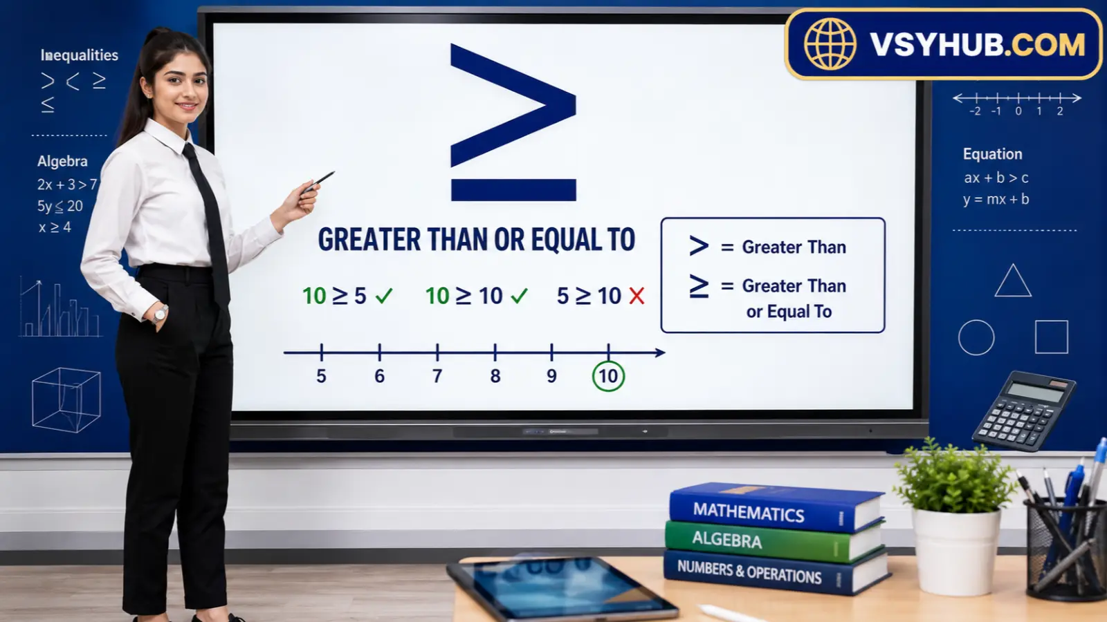 Greater Than or Equal Sign